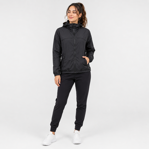 Ensemble coupe-vent matelassé tendance pour femme – Veste d'extérieur respirante à col montant, automne/hiver, grandes tailles, confortable, élégante et abordable - Product Image 3