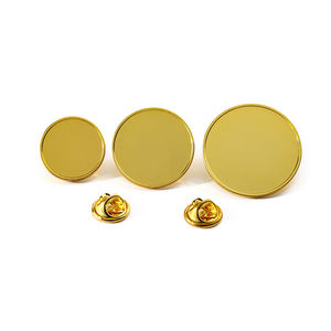 Insignia de Metal Personalizada, Chapada en Oro, de Aleación de Zinc y Latón, con Esmalte Sintético, Bordado a Color, con Cuentas Magnéticas para Uniformes - Product Image 1
