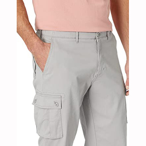Pantalon Cargo Homme Sport Décontracté Coupe Droite Couleur Unie avec Poches, 100% Coton, Personnalisé en Usine, Populaire en Europe et en Amérique - Product Image 5