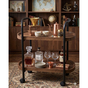 Chariot de service pour cuisine ou bar avec roulettes - 2 niveaux - Product Image 2