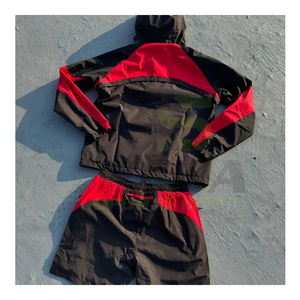 Conjunto de Chaqueta y Pantalones Cortavientos para Hombre, Ligero, Resistente al Viento e Impermeable, Ropa Deportiva para Exteriores, 100% Poliéster - Product Image 6