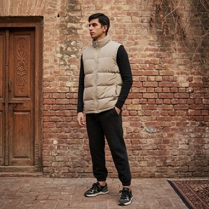 Veste matelassée longue à capuche pour homme, personnalisée, doudoune sans manches, manteau d'hiver décontracté, vêtements d'extérieur pour le voyage, fabricants OEM - Product Image 5