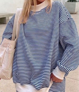 เสื้อกันหนาวผู้หญิง คอเต่า แขนยาว ทรงหลวม สไตล์ลำลอง ผ้าถักนิตติ้ง ขายส่ง ผ้าฝ้ายฟลีซ - Product Image 6