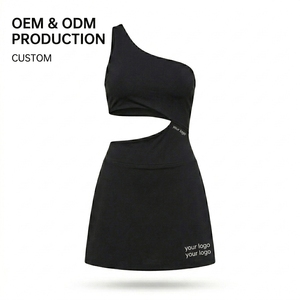 Vestido Deportivo de Pickleball para Mujer, de un Solo Hombro, Corto, con Abertura en la Cintura, Minifalda, Transpirable, de Secado Rápido, Anti-Deformación - Product Image 6
