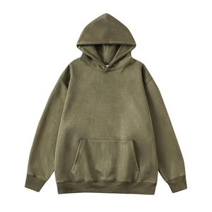 Streetwear classique poches kangourou surdimensionné goutte épaule sweats à capuche 500 GSM sweat à capuche lourd pour hommes - Product Image 4