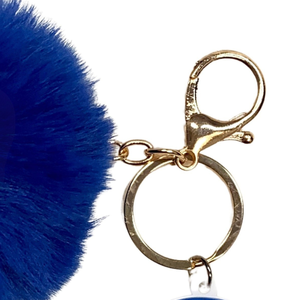 Zeta Phi Beta Shield Fur Keychain Greek Sorority Accessories ZPB Keyring Premium Soft Plush <b>Key</b> <b>Holder</b> - Product Image 3