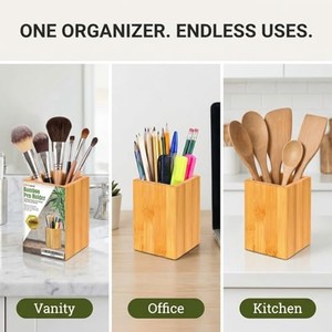 Bamboo Wood wooden <b>bookends</b> and desk organizers OEM Custom Wholesale | Aqdus Saleem India - Product Image 5