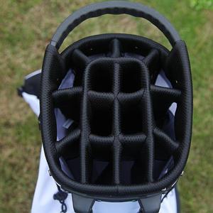 Lightweight Poly Golf Stand Bag with Zipper Closure <b>Large</b> Capacity Custom Logo Accepted Portable & Durable Carry Strap - Product Image 5