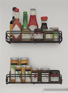 OEM/ODM Vietnam Magnetic Refrigerator Spice Rack Moveable <b>Kitchen</b> <b>Storage</b> Shelf Multifunction Organizer - Product Image 4