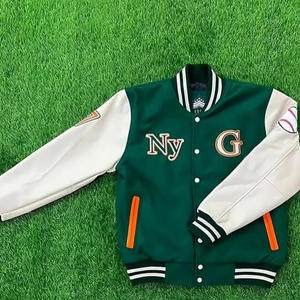 Embroidery Varsity <b>Jacket</b> Personalized Letterman <b>Jacket</b> Men Women Wool Leather - Product Image 2