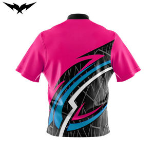 Camiseta de Boliche Personalizada con Logotipo, Estampado Completo, Bordado 3D, Manga Corta, Transpirable, Poliéster Elástico, Corte Ajustado, Secado Rápido, Alta Calidad - Product Image 6