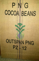 Sacs en jute sergé Binola imprimés, orientés vers l'exportation, 100 % naturels, écologiques, avec 3 bandes bleues, ourlet surpiqué, couture robuste, personnalisés