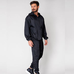 Ensemble de survêtement coupe-vent pour homme, veste et pantalon de sport légers, coupe confortable, tissu respirant, tenue de course - Product Image 2