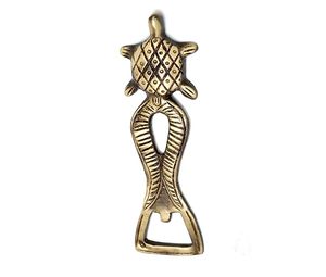 Abridor de Botellas de Latón Vintage con Forma de Tortuga Marina, Herramienta Náutica Hecha a Mano, Abridor de Cerveza Decorativo de Metal, Decoración Costera para el Hogar, Regalo - Product Image 1