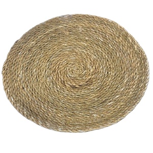 New Customized MOQ Natural <b>Round</b> Jute Placemat With Lace for Table Decoration Handmade Luxury Export From Bangladesh - Product Image 1