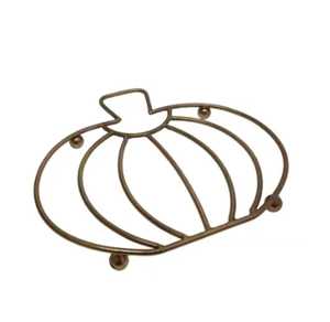 Luxury Round Brass <b>Trivet</b> Spiral Swirl Pattern Gold Metal Hot Pad Heat Resistant Kitchen Countertop Coaster Pot Stand - Product Image 4