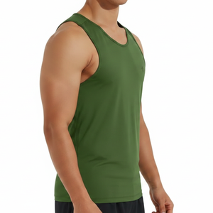 High Quality Tank Top Custom <b>Men's</b> Plus Size Cotton Tank Tops Knitted Sweat <b>Vest</b> Summer Casual <b>Stringer</b> Tank Top for <b>Men</b> - Product Image 5