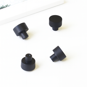 Modern Zinc Alloy Cabinet <b>Knob</b> Drawer Handle <b>Black</b> Minimalist Eco-Friendly Easy Installation Bedroom Bathroom Nightstands - Product Image 3