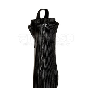 Mini Chaps de Cuero Suave para Protección de Patas de Caballo, Diseño de Cuero Liso para Entrenamiento Ecuestre al Aire Libre - Product Image 3
