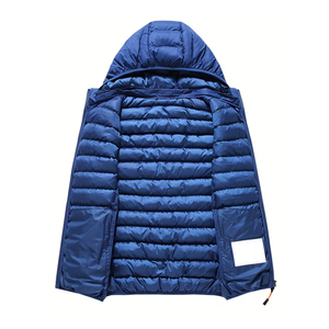 Chaleco Bomber con Cuello en V para Hombre, Ecológico, Transpirable, Resistente al Viento, con Cierre de Cremallera y Bolsillos, Tejido de Poliéster/Nailon, Estilo Casual para Otoño - Product Image 4