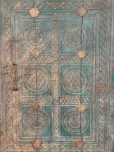 Auténtico Panel de Madera Tallado a Mano de Puerta Tribal India del Siglo XIX, Exquisito y Rústico, de Orissa, para Hogar, Oficina o Comedor - Product Image 4