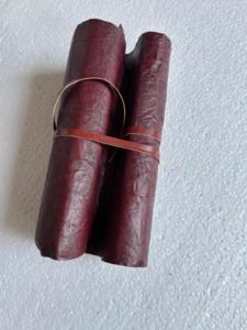 Cuaderno Ecológico de Cuero con Borde Rústico, Papel Hecho a Mano, Estilo Antiguo, para Escribir, con Diseño de Coníferas - Product Image 4