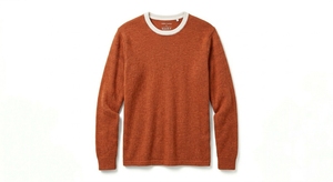 Pull-over en laine mérinos 100% pour homme, col rond, coupe classique, manches longues, 370g, logo personnalisé au dos, vêtement de printemps - Product Image 1