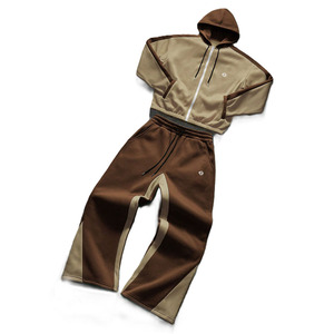 ชุดวอร์มซิปคุณภาพสูงสำหรับผู้ชาย ผ้าฝ้ายพรีเมียม ชุดฮู้ดดี้ขายส่งจำนวนมาก รับผลิตแบบ OEM - Product Image 2