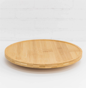 Bandeja Giratoria Rústica Ecológica de Madera de Acacia, Apta para Lavavajillas, Diseño Redondo de Alta Calidad para Uso en el Hogar y Restaurantes - Product Image 3