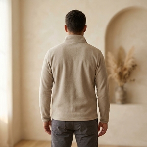 Vente en gros de sweat-shirts pour hommes en coton 100% tricoté, respirants, thermiques, à col rond, à manches longues, pour l'hiver - Product Image 2