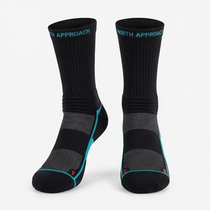 Chaussettes de sport respirantes bleues à motif géométrique pour adultes – Collection Printemps - Product Image 1
