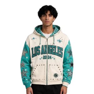 Sudaderas con capucha personalizadas con gráfico True Love, estilo denim azul, forro polar de algodón, lavado vintage, estilo streetwear. - Product Image 6
