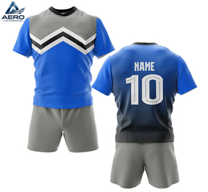 Uniforme de Rugby de Verano de Manga Corta, Nuevo Estilo, Alta Calidad, Duradero, Unisex, Personalizado con Sublimación, Transpirable y de Secado Rápido - Product Image 6
