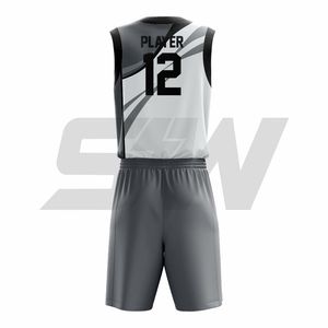 Maillot de basket-ball imprimé par sublimation, uniforme de basket-ball personnalisé, uniforme de sport pour hommes, taille plus, kits d'uniformes de basket-ball, directement de l'usine - Product Image 5
