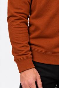 Premium Quality Vintage Formal Winter for Textured <b>Half</b> <b>Zip</b> Pullover <b>Sweatshirt</b> with Stand Collar and Metal Zipper for <b>Men</b> - Product Image 3