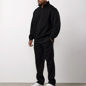 Wholesale Mens Workout Tracksuit Set Heavyweight Cotton Custom Gym Tracksuit Men OEM Supplier - Product Image 6