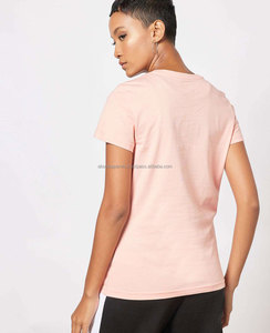 Custom Brand Round Neckline Short Sleeves White t Shirts Super Soft Cotton Women's Cotton Breathable T-shirts - Product Image 2