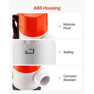 Pompa Aeratrice Livewell 12V 1100 GPH per Barche, Doppia Ingresso con Alloggiamento ABA e Cartuccia Motore Rimovibile, Pompe Marine - Product Image 5