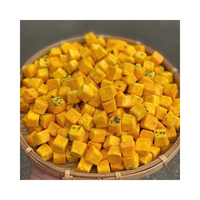 Gefreeze-droogde passievruchtblokjes, zoetzuur, bulkverpakking, vierkante vorm, voedselveilig, 100% fruit, zak, OEM Vietnam