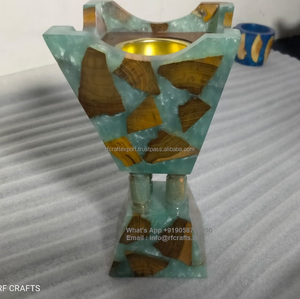 Quemador de incienso árabe islámico Oud Bakhoor, Mini difusor eléctrico portátil, soporte hecho a mano para incienso religioso de Oriente Medio - Product Image 1