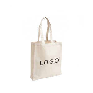 Sac fourre-tout en toile personnalisé avec logo OEM, durable, portable, écologique, avec deux poignées, fermeture souple et ouverte pour les voyages et l'école - Product Image 1