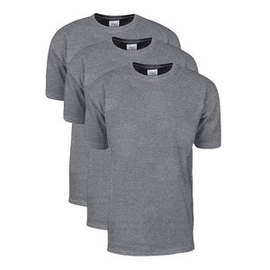 T-shirts Grande Taille Maxi Poids Lourd Style Shaka Wear Marque Privée Sérigraphie 100% Coton Coupe Ample Respirant Gris - Product Image 1