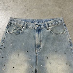 Shorts de Mezclilla para Hombre, Lavado Claro, Estilo Urbano, Ecológicos, Transpirables, de Secado Rápido, 100% Algodón, con Logotipo Personalizado, Color y Talla a Medida - Product Image 2