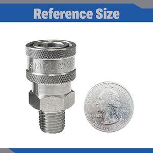 Raccordi Maschio NPT a Connessione Rapida da 1/4'' in Acciaio Inossidabile per Idropulitrici e Accessori per Bevande - Product Image 4