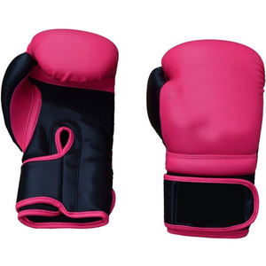 Guantes de Boxeo Negros y Rosas, Guantes de Cuero Premium para Hombre, Equipo Duradero para Sparring y Fitness, Ropa Deportiva, Guantes Cómodos - Product Image 1