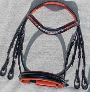 Brida doble de cuero Weymouth de tamaño personalizado, la mejor para doma clásica, equipo ecuestre anatómico para montar a caballo, venta al por mayor. - Product Image 6