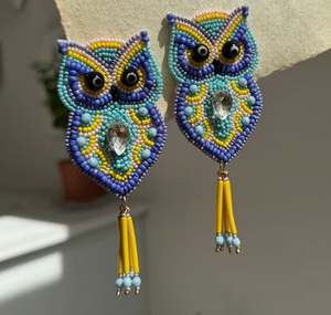 Pendientes colgantes con diseño bordado, pendientes personalizados con múltiples cuentas, joyería festiva para mujer al mejor precio, pendientes con cuentas. - Product Image 3