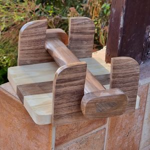 Porte-serviettes en bois naturel, support à mouchoirs multifonctionnel pour table, porte-serviettes rustique en bois pour la maison, le restaurant et l'hôtel - Product Image 2