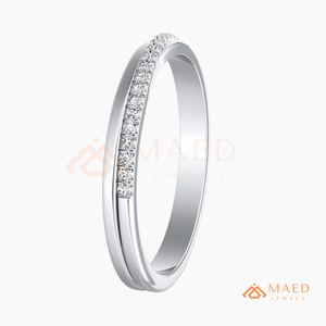 925 Sterling <b>Silver</b> Slim Moissanite Wedding Band Lab Grown Diamond <b>Eternity</b> <b>Ring</b> Fine Jewelry for Women - Product Image 6