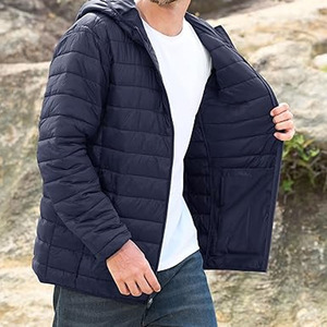 High Quality Reversible Winter <b>Puffer</b> <b>Jacket</b> for Men Custom Logo OEM Printed Zipper Closure Bubble Design - Product Image 4